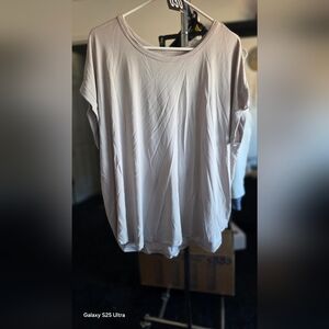 Womens Cream Oversized 24/7 T-Shirt